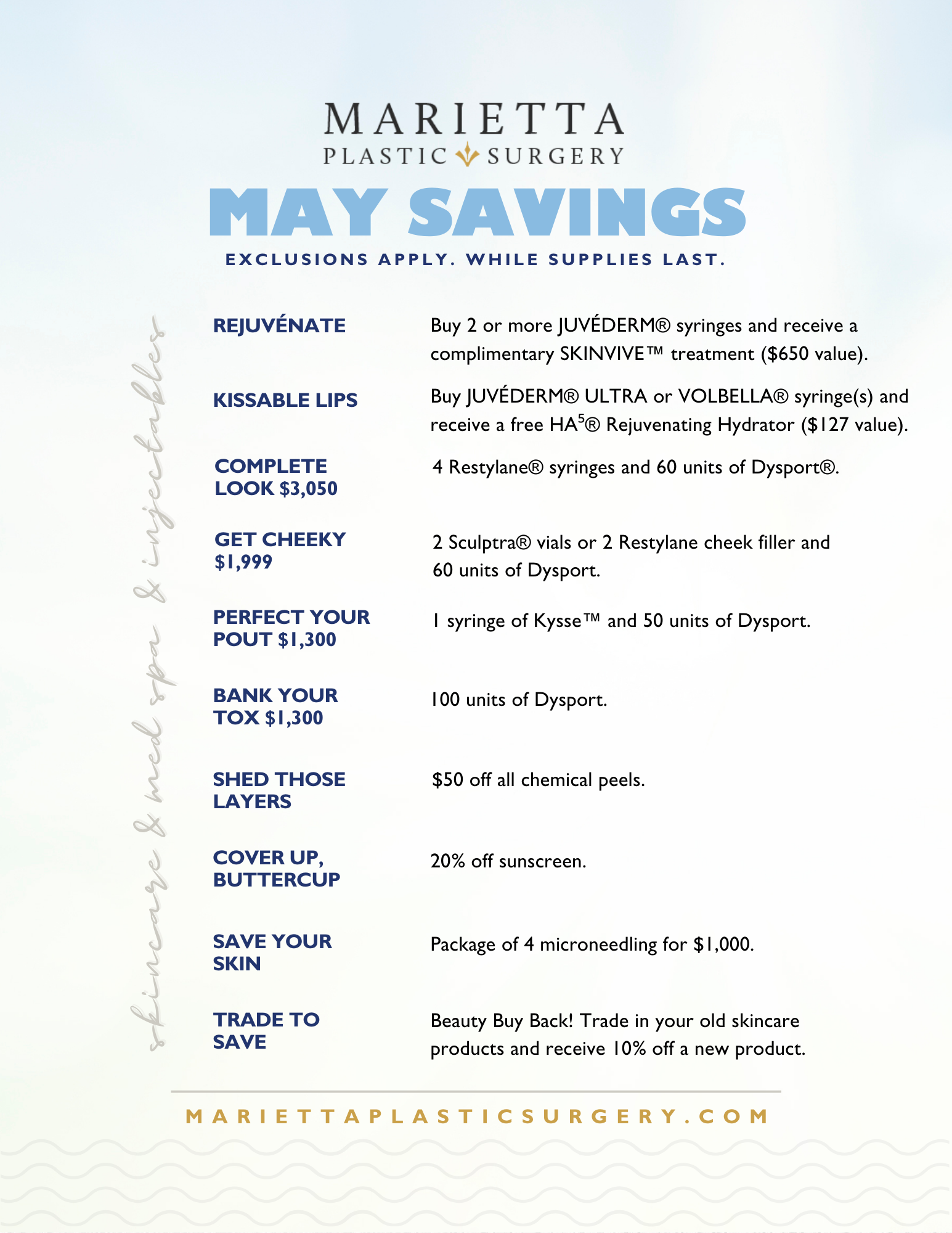 May Savings 2024 | Marietta Plastic Surgery Atlanta